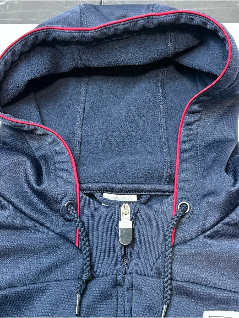 adidas Navy Red-Accented New York Red Bulls Full-Zip Hoodie